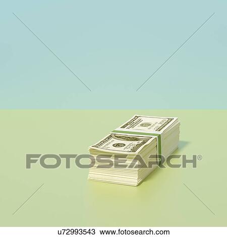 Stack of dollars View Large Photo Image Stock Image - Stack of dollars. Fotosearch