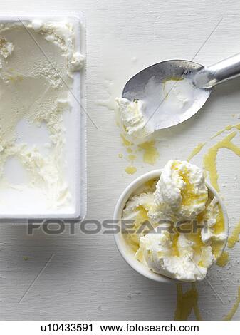 Vanilla bean gelato with sea salt and olive oil View Large Photo Image Stock Image - Vanilla bean gelato with sea salt and olive oil. Fotosearch