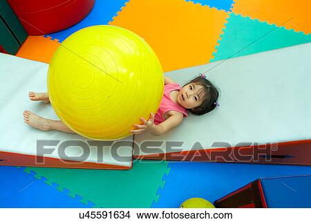 Picture - Indoors, Day, Play School, School, Education, Learning, Childhood. Fotosearch