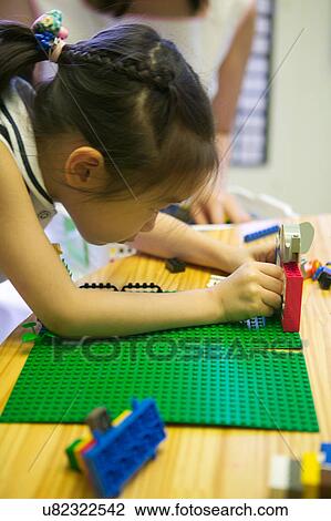 Stock Image - Indoors, Day, Play School, School, Education, Learning, Childhood. Fotosearch