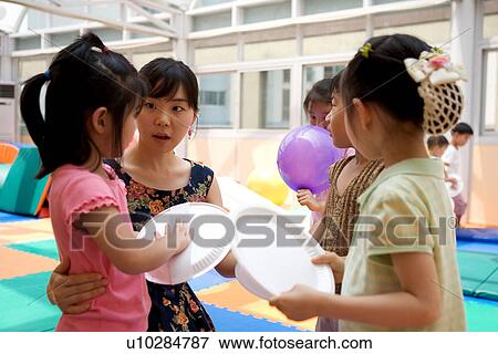 Stock Photo - Indoors, Day, Play School, School, Education, Learning, Childhood. Fotosearch