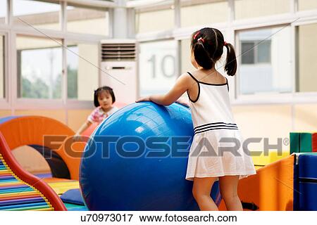 Stock Photo - Indoors, Day, Play School, School, Education, Learning, Childhood. Fotosearch