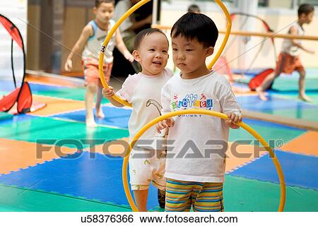 Stock Photograph - Indoors, Day, Play School, School, Education, Learning, Childhood. Fotosearch