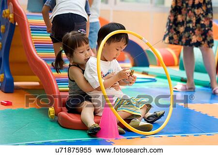 Indoors, Day, Play School, School, Education, Learning, Childhood View Large Photo Image Stock Photography - Indoors, Day, Play School, School, Education, Learning, Childhood. Fotosearch
