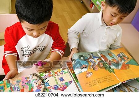 Picture - Indoors, Day, Pre-School, Children, Kids, Learning, Childhood. Fotosearch