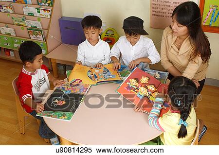 Indoors, Day, Pre-School, Children, Kids, Learning, Childhood View Large Photo Image Stock Photography - Indoors, Day, Pre-School, Children, Kids, Learning, Childhood. Fotosearch