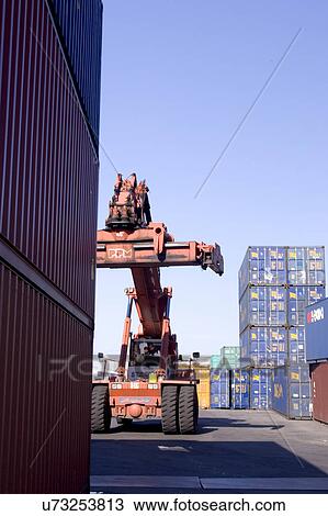 Outdoors, Day, Dusk, Engineering, Industrial, Crane, Sky View Large Photo Image Stock Image - Outdoors, Day, Dusk, Engineering, Industrial, Crane, Sky. Fotosearch