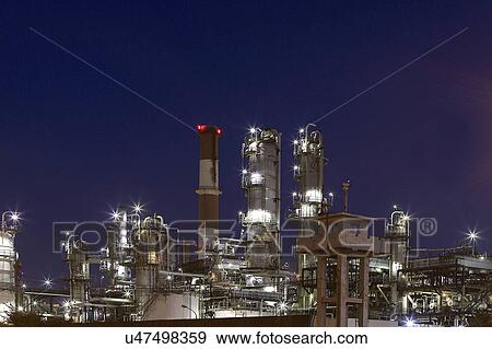 Stock Photo - Outdoors, Day, Dusk, Engineering, Industrial, Crane, Sky. Fotosearch