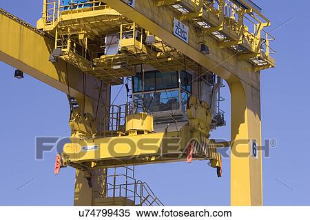 Outdoors, Day, Dusk, Engineering, Industrial, Crane, Sky View Large Photo Image Stock Photography - Outdoors, Day, Dusk, Engineering, Industrial, Crane, Sky. Fotosearch