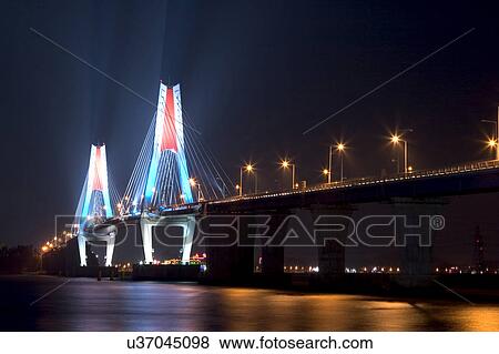 Stock Photo - Outdoors, Urban Scene, Building Structure, Building Exterior, Skyscraper, Light, Illuminated. Fotosearch