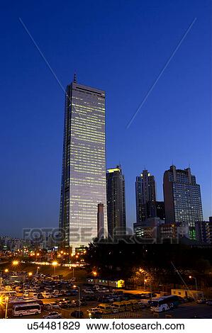 Stock Photo - Outdoors, Urban Scene, Building Structure, Building Exterior, Skyscraper, Light, Illuminated. Fotosearch