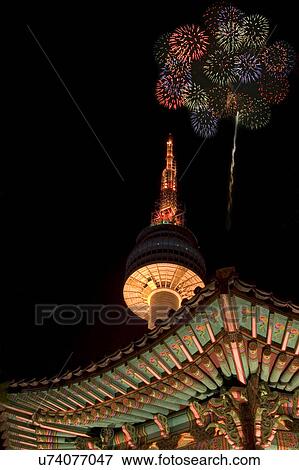 Stock Photo - Outdoors, Urban Scene, Building Structure, Building Exterior, Skyscraper, Light, Illuminated. Fotosearch