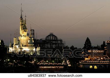 Stock Photo - Outdoors, Urban Scene, Building Structure, Building Exterior, Skyscraper, Light, Illuminated. Fotosearch