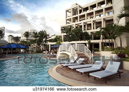 Stock Photograph - Travel Destinations, Beach, Cloud, Sky, Tourist Resort, Tourism, Swimming Pool. Fotosearch