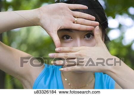 Woman, Female, Portrait, Smiling, Outdoors, Day, Lifestyles View Large Photo Image Picture - Woman, Female, Portrait, Smiling, Outdoors, Day, Lifestyles. Fotosearch