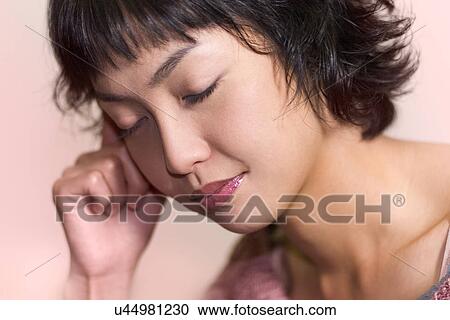 Woman, Female, Portrait, Smiling, Outdoors, Day, Lifestyles View Large Photo Image Stock Image - Woman, Female, Portrait, Smiling, Outdoors, Day, Lifestyles. Fotosearch