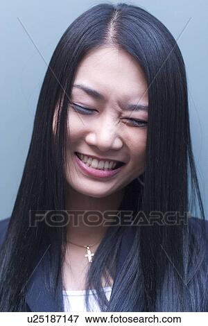 Woman, Female, Portrait, Smiling, Outdoors, Day, Lifestyles View Large Photo Image Stock Photo - Woman, Female, Portrait, Smiling, Outdoors, Day, Lifestyles. Fotosearch