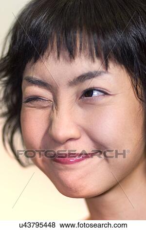 Woman, Female, Portrait, Smiling, Outdoors, Day, Lifestyles View Large Photo Image Stock Photo - Woman, Female, Portrait, Smiling, Outdoors, Day, Lifestyles. Fotosearch