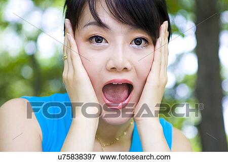 Woman, Female, Portrait, Smiling, Outdoors, Day, Lifestyles View Large Photo Image Stock Photo - Woman, Female, Portrait, Smiling, Outdoors, Day, Lifestyles. Fotosearch