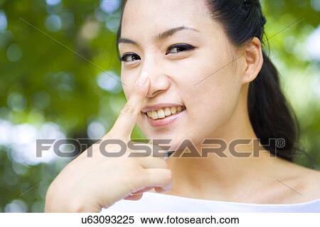 Woman, Female, Portrait, Smiling, Outdoors, Day, Lifestyles View Large Photo Image Stock Photography - Woman, Female, Portrait, Smiling, Outdoors, Day, Lifestyles. Fotosearch