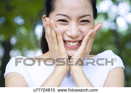 Woman, Female, Portrait, Smiling, Outdoors, Day, Lifestyles View Large Photo Image Stock Photography - Woman, Female, Portrait, Smiling, Outdoors, Day, Lifestyles. Fotosearch
