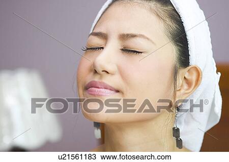 Young Adult, Make-Up, Cosmetics, Beauty Treatment, Therapy, Body Conscious, Body Care View Large Photo Image Stock Image - Young Adult, Make-Up, Cosmetics, Beauty Treatment, Therapy, Body Conscious, Body Care. Fotosearch