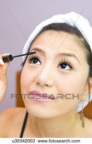 Young Adult, Make-Up, Cosmetics, Beauty Treatment, Therapy, Body Conscious, Body Care View Large Photo Image Stock Image - Young Adult, Make-Up, Cosmetics, Beauty Treatment, Therapy, Body Conscious, Body Care. Fotosearch