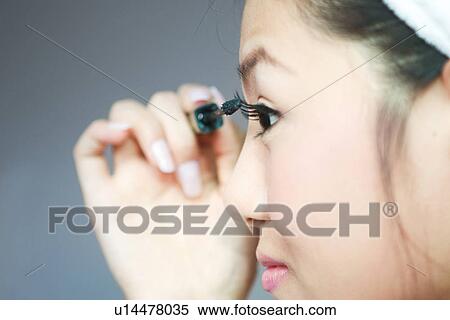 Stock Photography - Young Adult, Make-Up, Cosmetics, Beauty Treatment, Therapy, Body Conscious, Body Care. Fotosearch