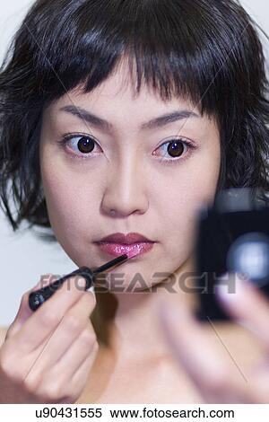 Stock Photography - Young Adult, Make-Up, Cosmetics, Beauty Treatment, Therapy, Body Conscious, Body Care. Fotosearch