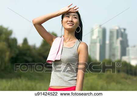 Young Adult, Young Men, Young Women, Outdoors, Sports Clothing, Athletic, Healthy Lifestyle View Large Photo Image Stock Image - Young Adult, Young Men, Young Women, Outdoors, Sports Clothing, Athletic, Healthy Lifestyle. Fotosearch