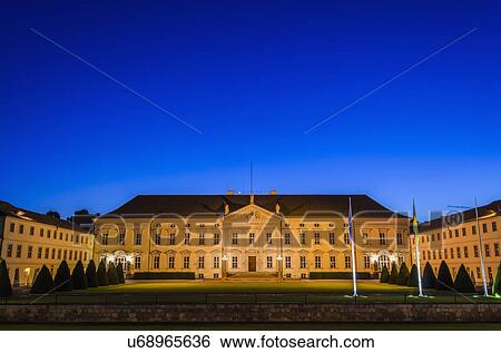 Stock Photograph - Bellevue Castle, Residence of German Federal President, Berlin, Germany. Fotosearch