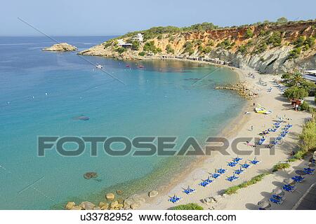 Cala d'Hort beach, Ibiza, Balearic Islands, Spain View Large Photo Image Stock Image - Cala d'Hort beach, Ibiza, Balearic Islands, Spain. Fotosearch