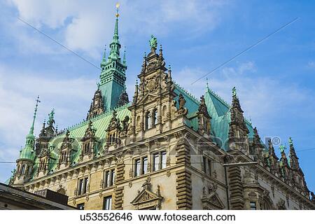 Stock Photograph - City Hall, Hamburg, Germany. Fotosearch