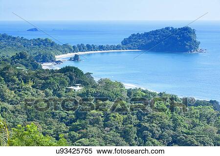 Coastline, Manuel Antonio National Park, Costa Rica, Central America View Large Photo Image Stock Photography - Coastline, Manuel Antonio National Park, Costa Rica, Central America. Fotosearch