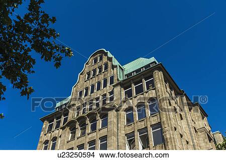 Picture - Commercial building, Hamburg, Germany. Fotosearch