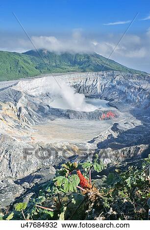 Crater, Poas Volcano National Park, Costa Rica View Large Photo Image Stock Image - Crater, Poas Volcano National Park, Costa Rica. Fotosearch