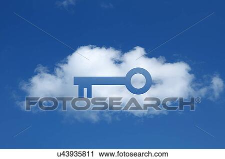 Digital composite of cloud with key shape cut out, secure cloud commitment View Large Photo Image Stock Image - Digital composite of cloud with key shape cut out, secure cloud commitment. Fotosearch
