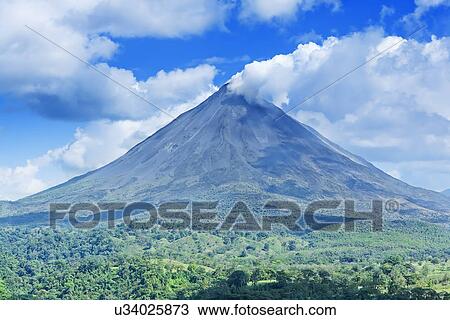 Distant view of Arenal Volcano, La Fortuna, Costa Rica View Large Photo Image Stock Image - Distant view of Arenal Volcano, La Fortuna, Costa Rica. Fotosearch