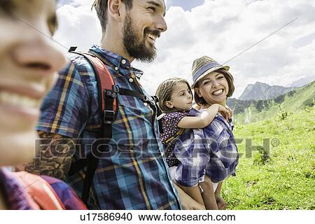 Family hiking, Tyrol, Austria View Large Photo Image Stock Image - Family hiking, Tyrol, Austria. Fotosearch