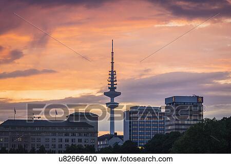Fernsehturm (TV Tower), Hamburg, Germany View Large Photo Image Stock Image - Fernsehturm (TV Tower), Hamburg, Germany. Fotosearch
