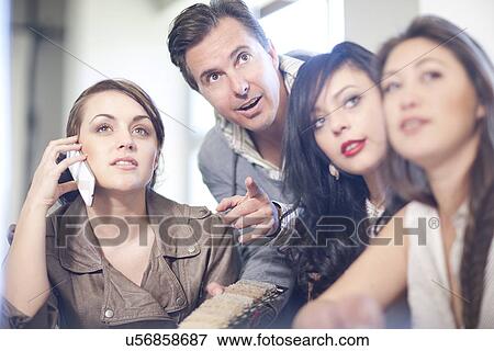 Interior designers meeting in office View Large Photo Image Stock Photo - Interior designers meeting in office. Fotosearch