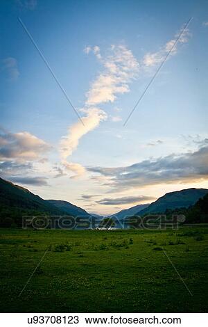 Stock Image - Loch Voil in the Loch Lomond and Trossachs National Park, Scotland. Fotosearch