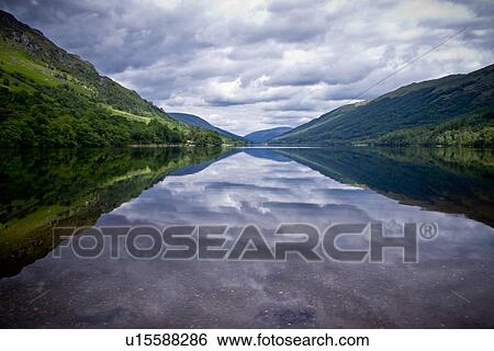Stock Photograph - Loch Voil in the Loch Lomond and Trossachs National Park, Scotland. Fotosearch