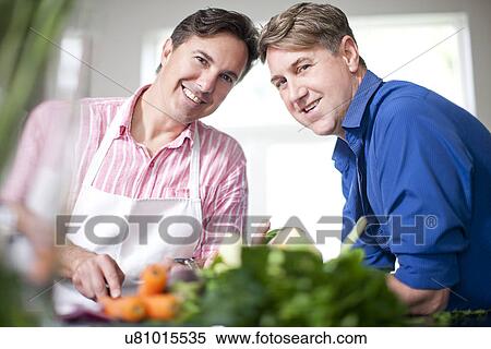 Mature men cooking, preparing fresh vegetables View Large Photo Image Stock Photography - Mature men cooking, preparing fresh vegetables. Fotosearch
