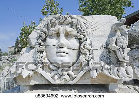 Medusa head, close-up, Didyma, Anatolia, Turkey, Asia Minor, Asia View Large Photo Image Stock Image - Medusa head, close-up, Didyma, Anatolia, Turkey, Asia Minor, Asia. Fotosearch