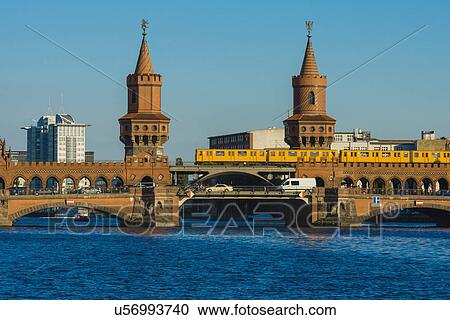 Stock Image - Oberbaumbrucke (Oberbaum Bridge), Berlin, Germany. Fotosearch
