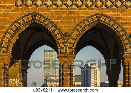 Stock Image - Oberbaumbrucke (Oberbaum Bridge), Berlin, Germany. Fotosearch
