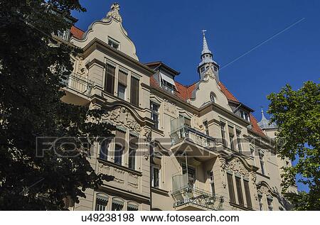 Old residential buildings in Steglitz, Berlin, Germany View Large Photo Image Stock Photo - Old residential buildings in Steglitz, Berlin, Germany. Fotosearch