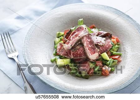 Plate of Japanese food with fork View Large Photo Image Stock Photo - Plate of Japanese food with fork. Fotosearch