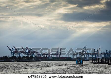 Port, Hamburg, Germany View Large Photo Image Stock Photography - Port, Hamburg, Germany. Fotosearch